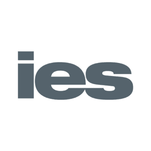 The letters 'ies' in dark grey against a white background